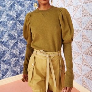 Ulla Johnson Philo French Cotton Sweatshirt Size Small